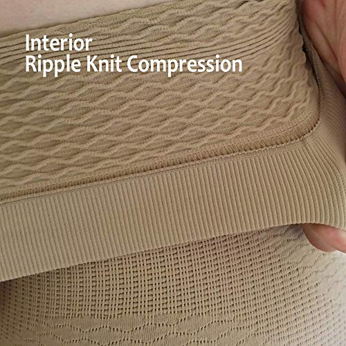 BIOFLECT® Compression Arm Sleeves Wrap with Bio Ceramic Fibers and  Micro-Massage Knit - for Support and Comfort - Sand L/XL