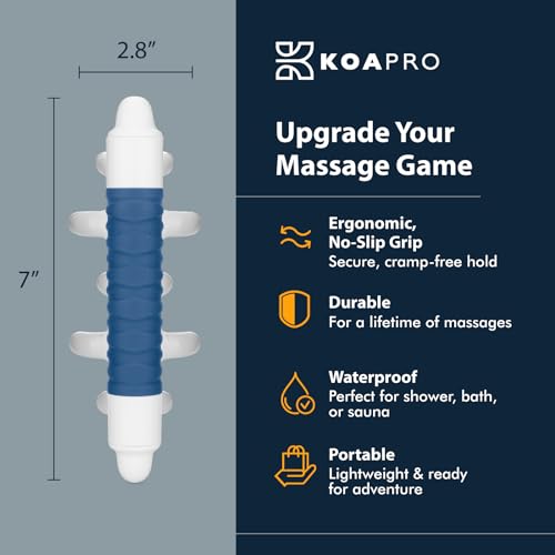 KOAPRO Fascia Massage Tool - HUMANTouch 3.0 - Mimic Natural Myofascial Release & Alleviate Tension with Manual Trigger Point & Deep Tissue Cellulite Massager Tool for Neck Back, Legs & Full Body