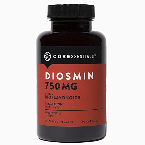 NGL Pure Diosmin 750 mg - Citrus Bioflavonoids for Blood Circulation, Leg Veins Health, Purity Guarantee 90 Capsules