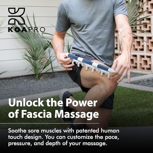 KOAPRO Fascia Massage Tool Large - HUMANTouch 3.0 - Mimic Natural Myofascial Release & Alleviate Tension with Manual Trigger Point Deep Tissue Cellulite Massager Tool for Neck Back Legs & Full Body